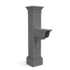 Mayne Liberty Single Arm Mail Post, Graphite Grey 5805-GRG